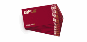 Визитки на бумаге Touch Cover в Copy.uz