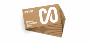 Kraft qog'ozda tashrif qog'ozlari