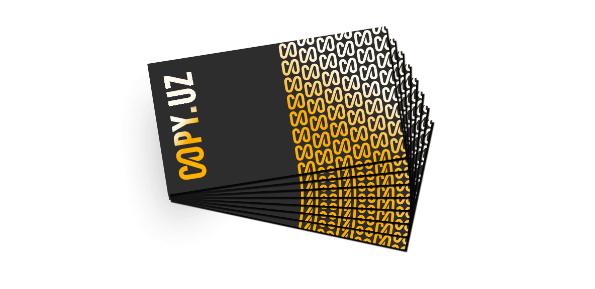 Визитки с ламинацией в Copy.uz