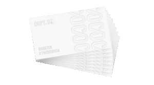 Визитки с тиснением в Copy.uz